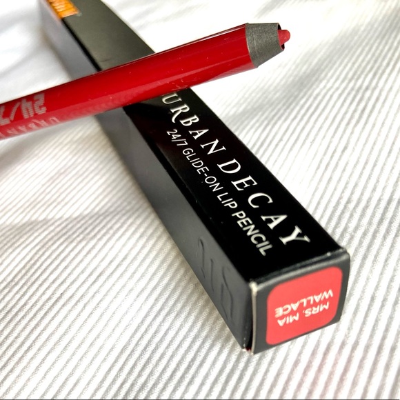 NIB Urban Decay Pulp Fiction 24/7 Glide-On Lip Pencil in Mrs. Mia Wallace - Picture 4 of 5